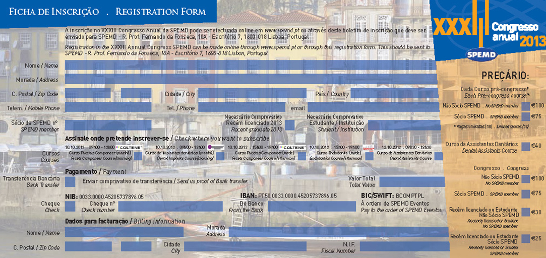 Boletim de Inscrição Boletim de Inscrição